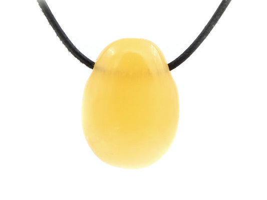 Calcite orange - Pendentif pierre percée