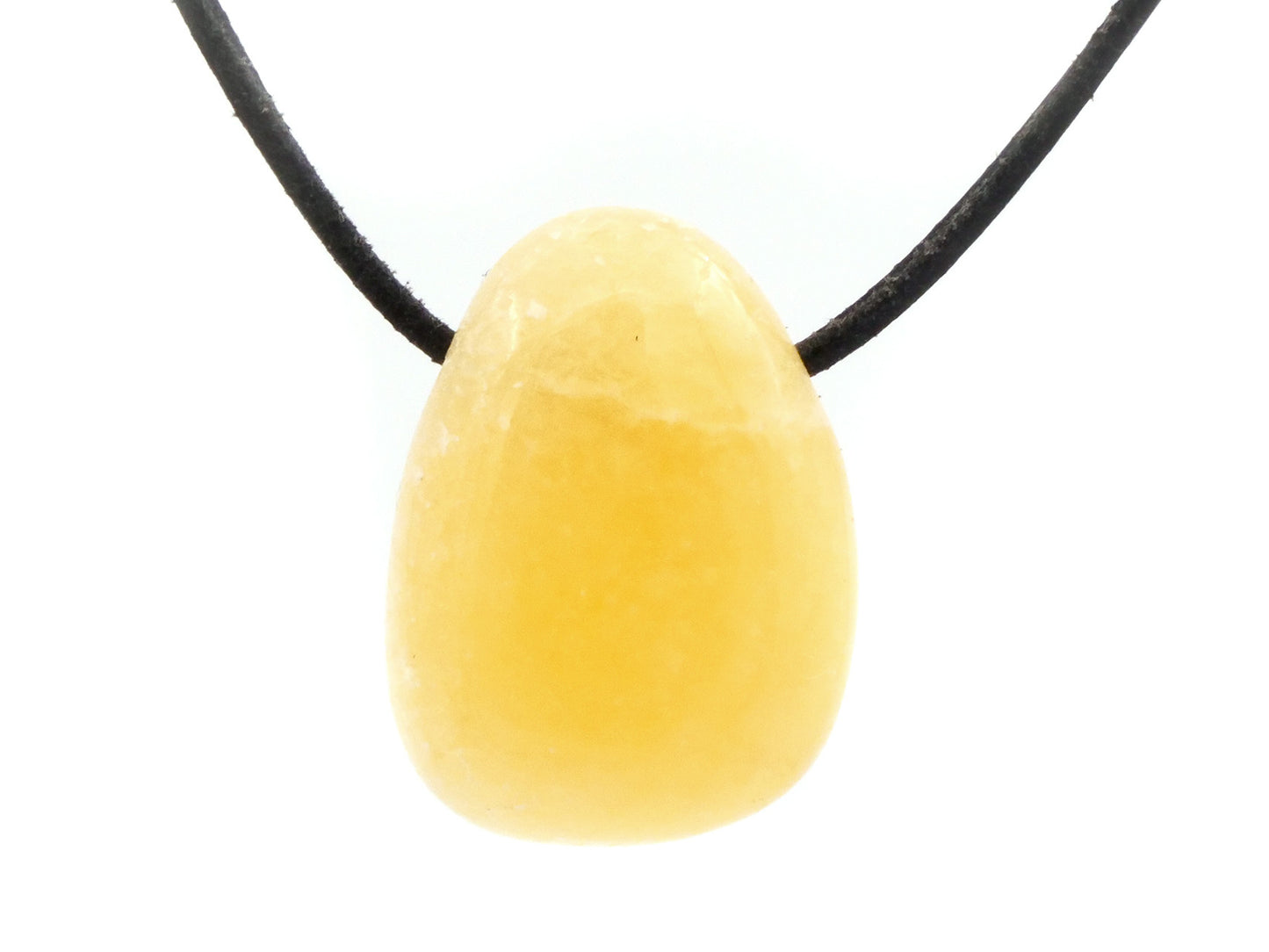 Calcite orange - Pendentif pierre percée