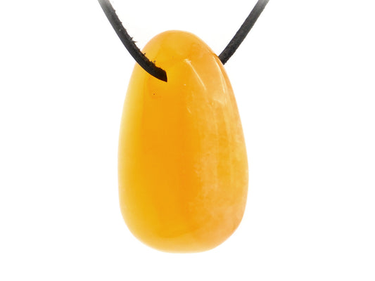 Calcite orange - Pendentif pierre percée