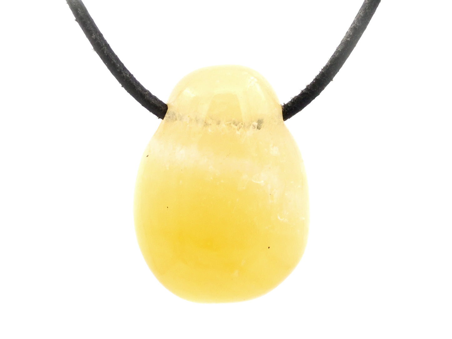 Calcite orange - Pendentif pierre percée