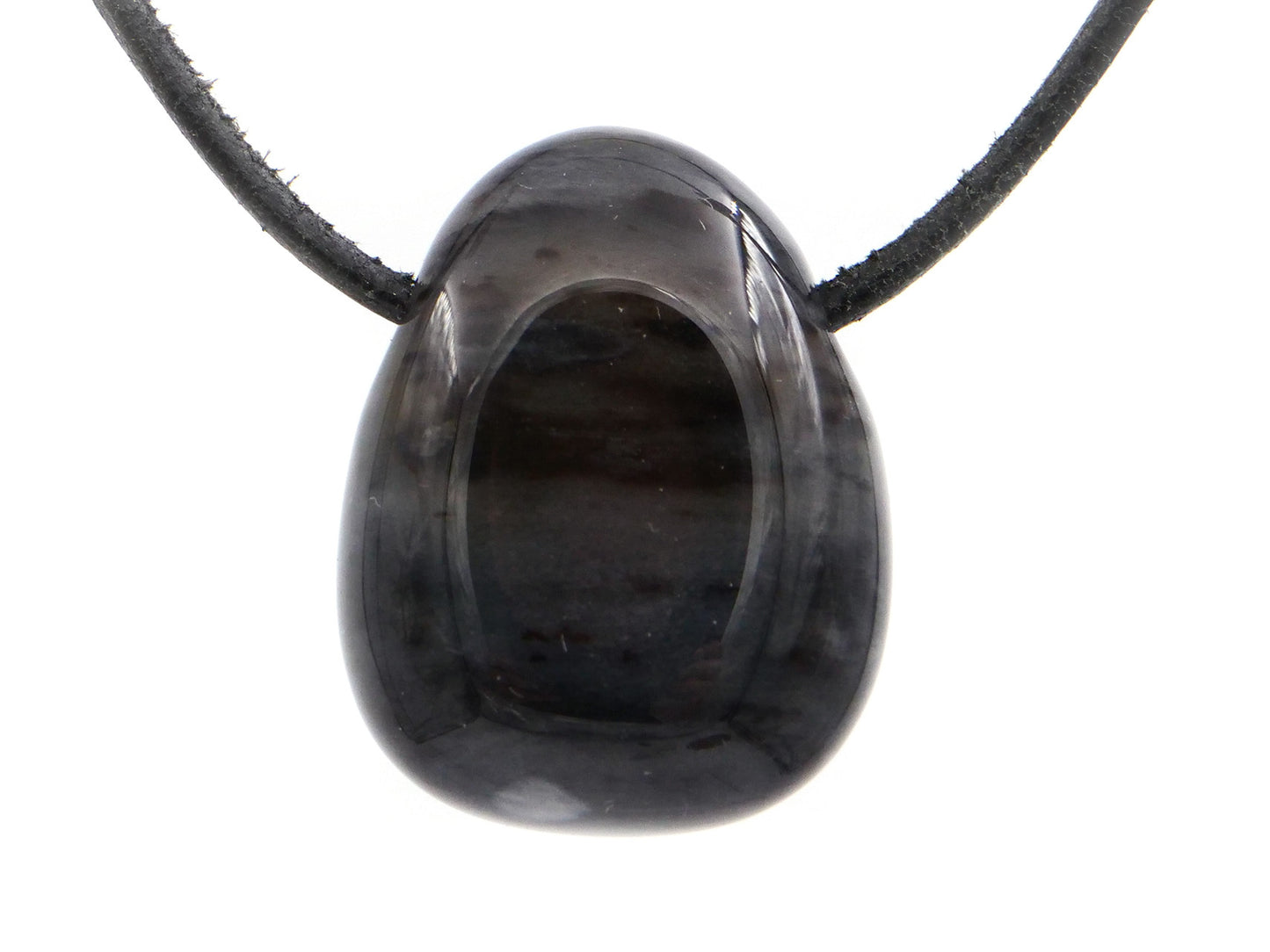 Bois pétrifié (fossile) - Pendentif pierre percée