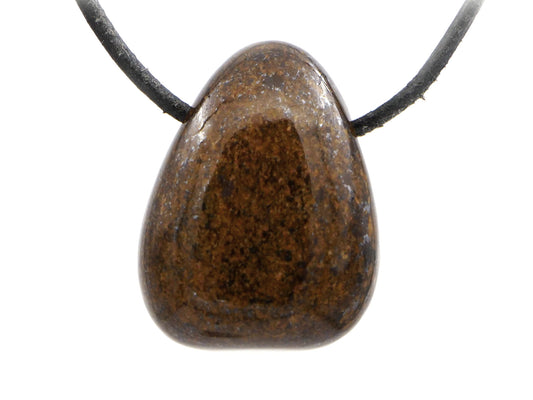 Bronzite - Pendentif pierre percée