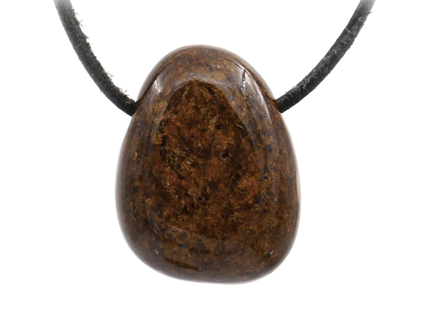 Bronzite - Pendentif pierre percée