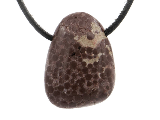 Oolithe (calcaire oolithique) - Pendentif pierre percée