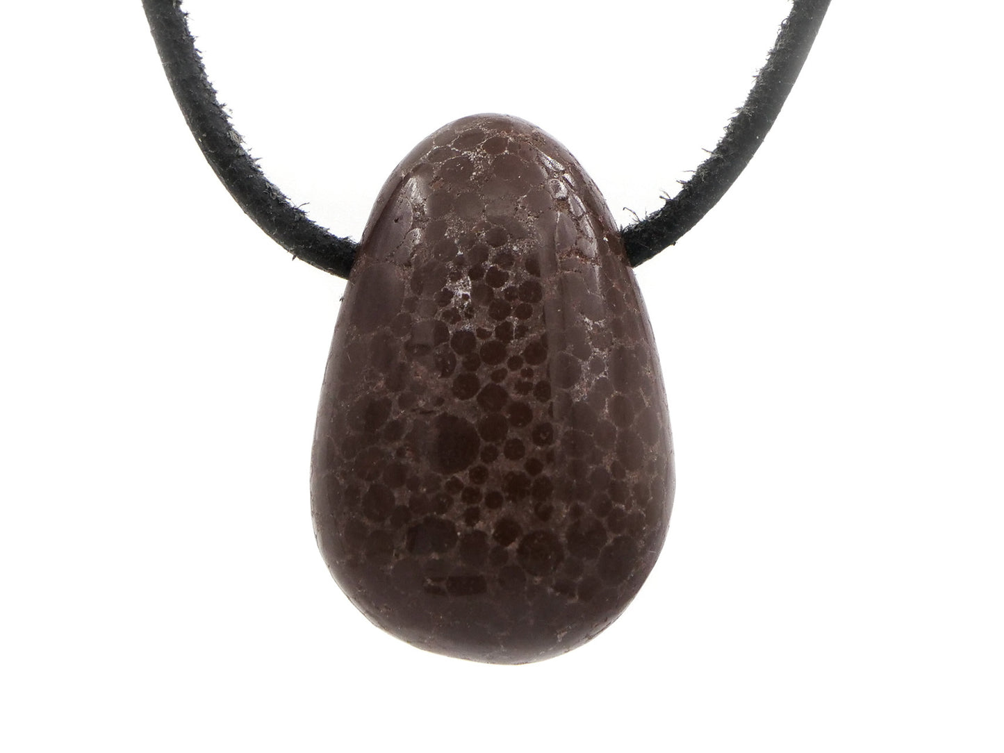 Oolithe (calcaire oolithique) - Pendentif pierre percée