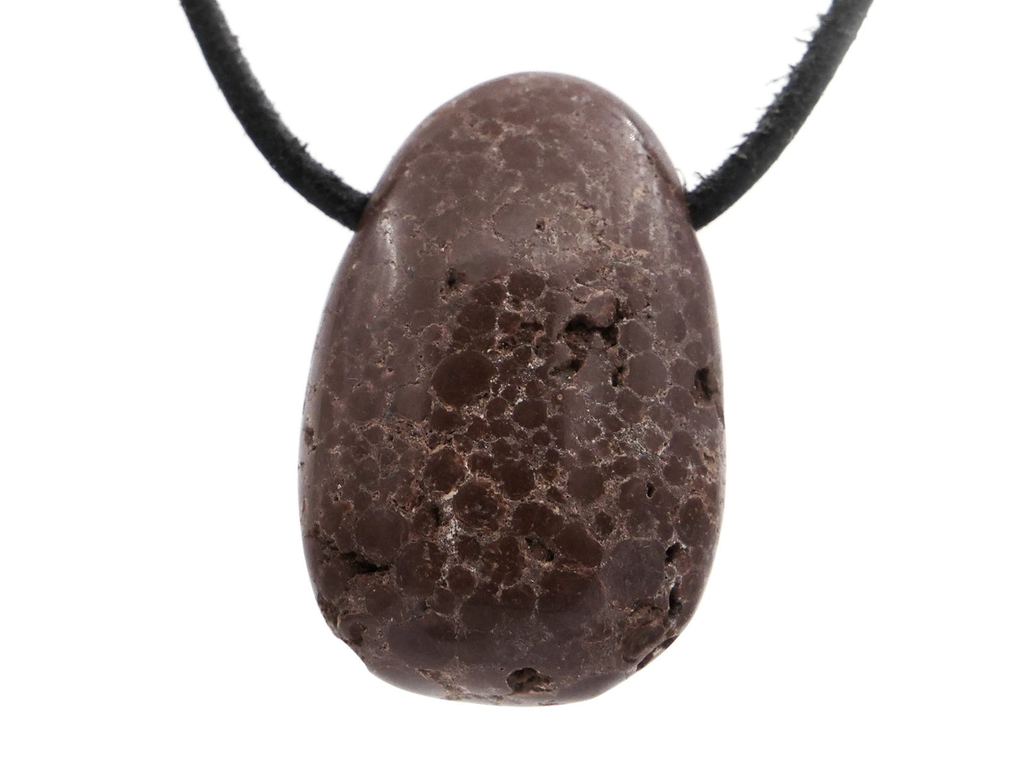 Oolithe (calcaire oolithique) - Pendentif pierre percée