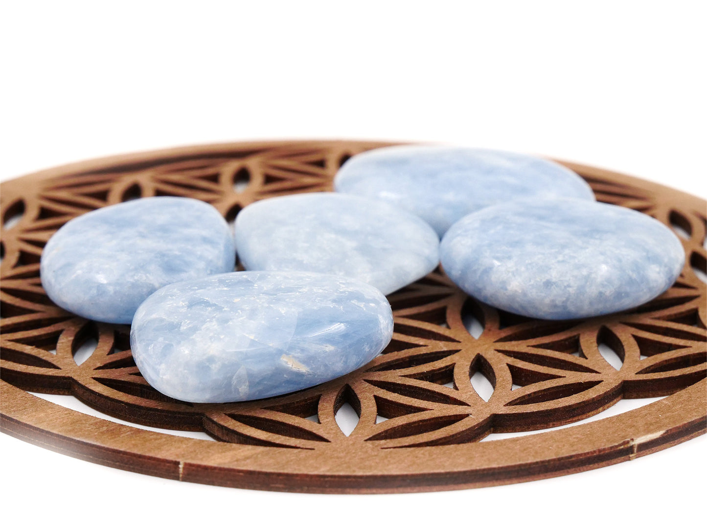 Calcite bleue - Pierre roulée