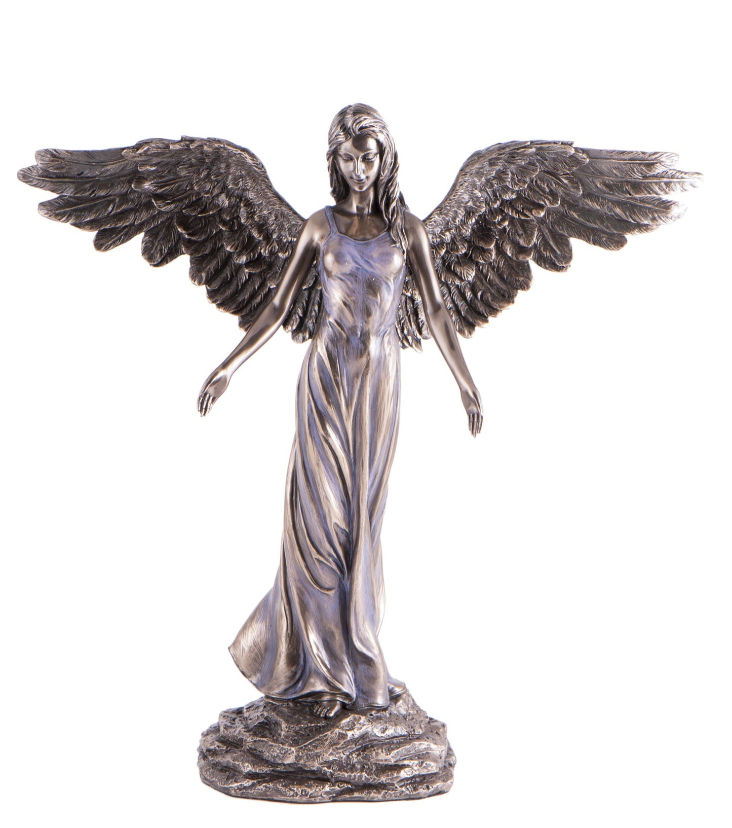 Ange de la Paix en Résine Synthétique (couleur bronze), 30cm