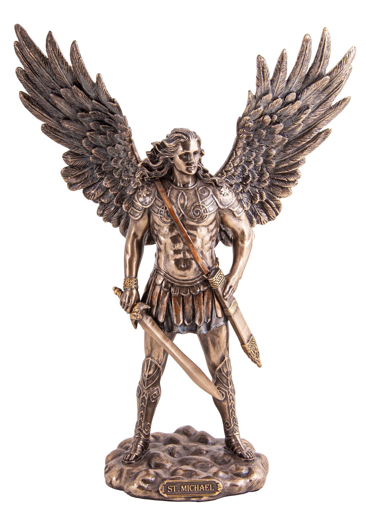 St. Michel en résine, 27,5 cm