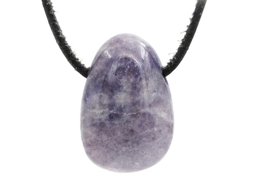 Iolite (cordiérite, saphir d'eau) - Pendentif pierre percée