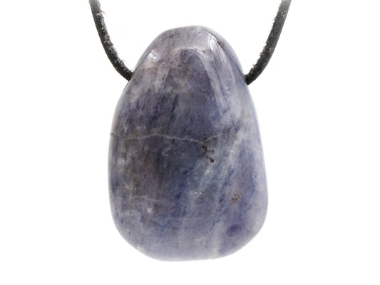 Iolite (cordiérite, saphir d'eau) - Pendentif pierre percée