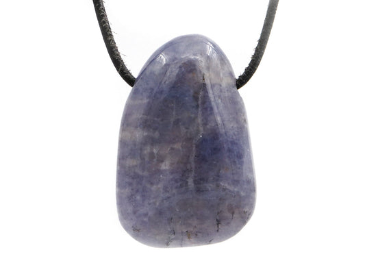 Iolite (cordiérite, saphir d'eau) - Pendentif pierre percée