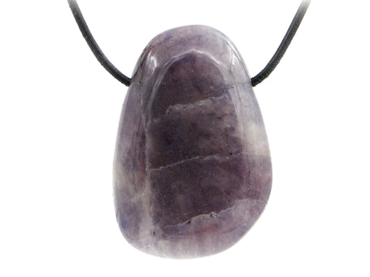Iolite (cordiérite, saphir d'eau) - Pendentif pierre percée