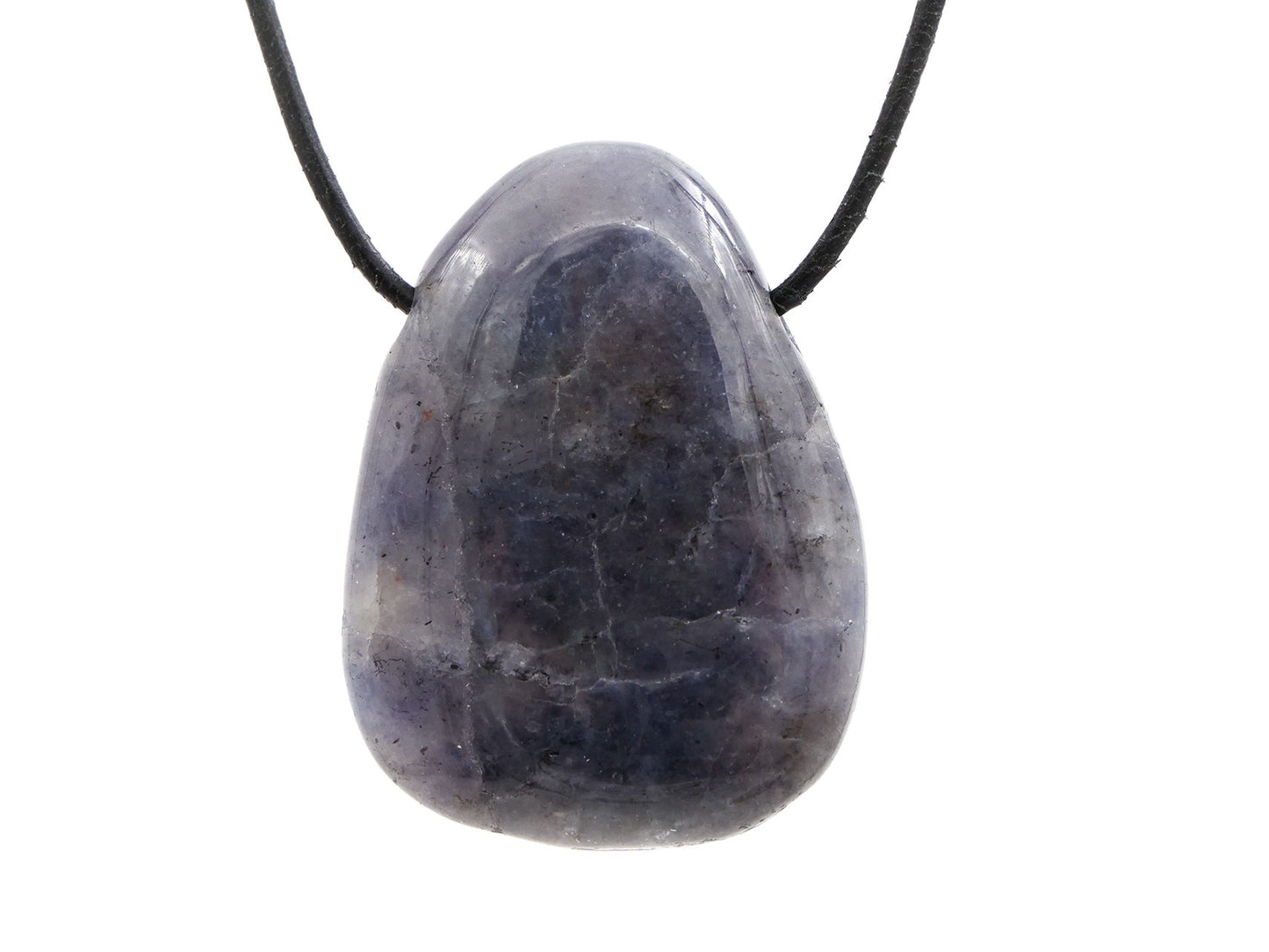 Iolite (cordiérite, saphir d'eau) - Pendentif pierre percée