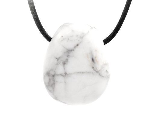 Magnésite - Pendentif pierre percée