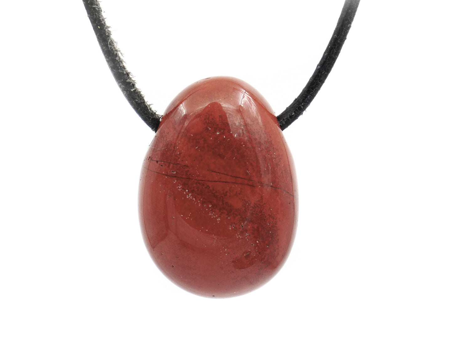 Jaspe rouge - Pendentif pierre percée