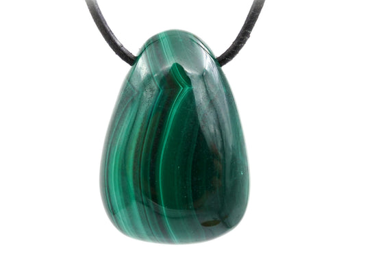 Malachite - Pendentif pierre percée