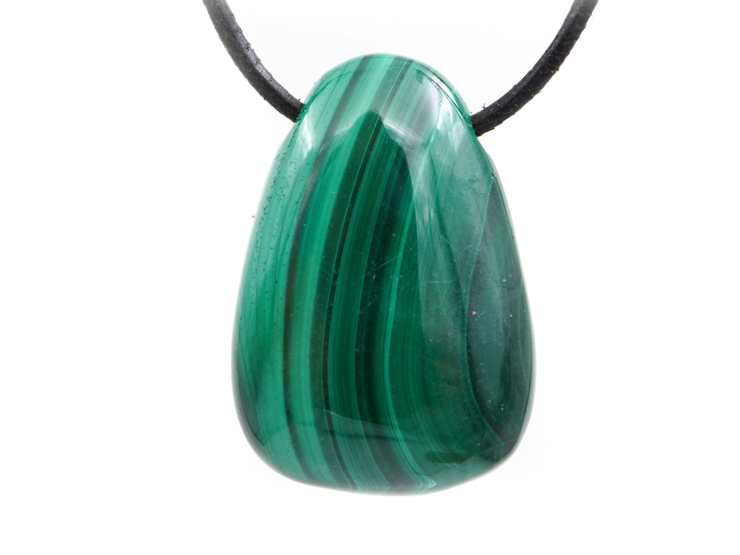 Malachite - Pendentif pierre percée