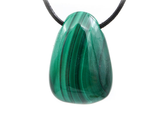 Malachite - Pendentif pierre percée