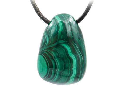 Malachite - Pendentif pierre percée