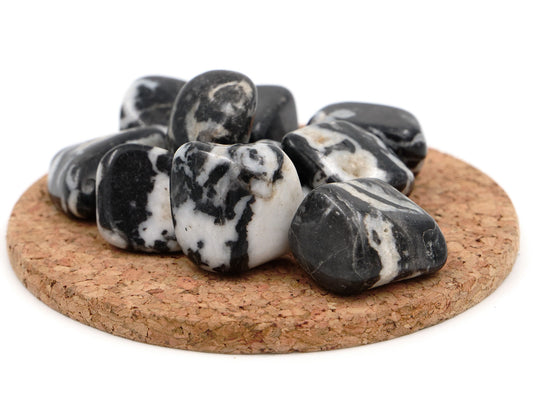 Marbre zébré (jaspe zébré) - Pierre roulée