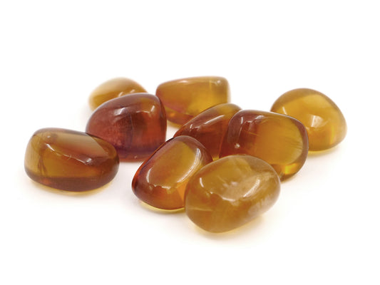 Fluorite jaune - Pierre roulée