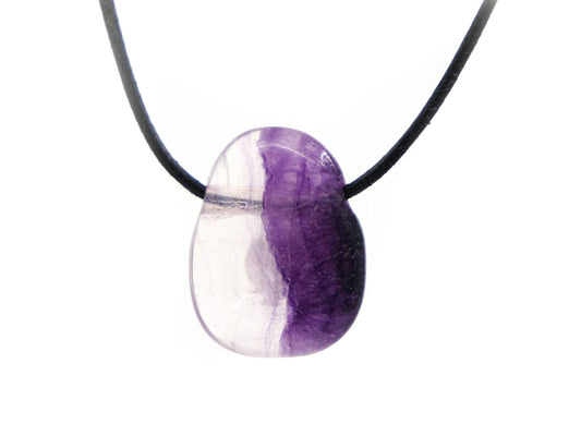 Fluorite - Pendentif pierre percée