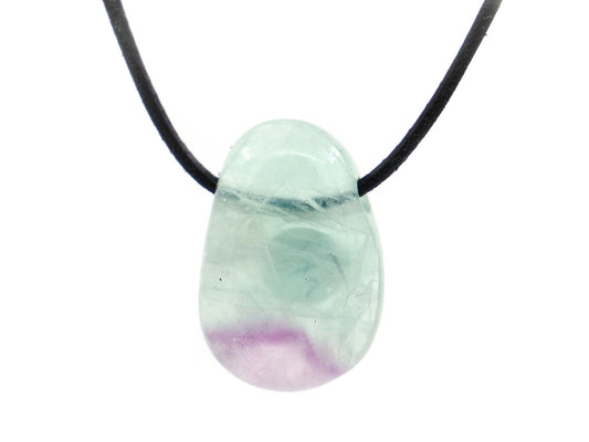 Fluorite - Pendentif pierre percée