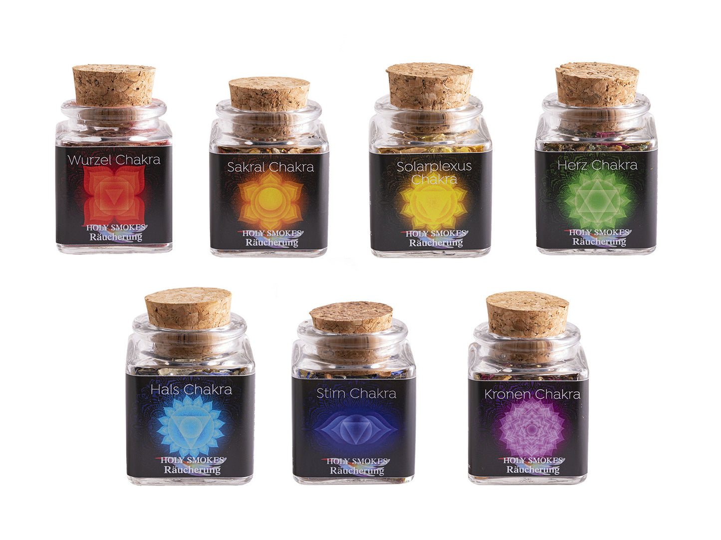 Kit 7 chakras - Mélange d'encens pour chakra