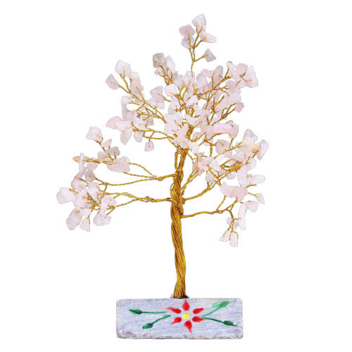Quartz rose - Arbre à gemme 160 pierres
