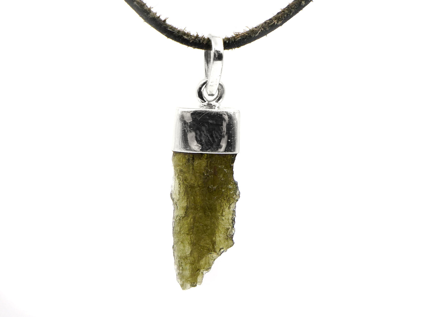 Moldavite - Pendentif argent 925