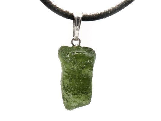 Moldavite - Pendentif argent 925