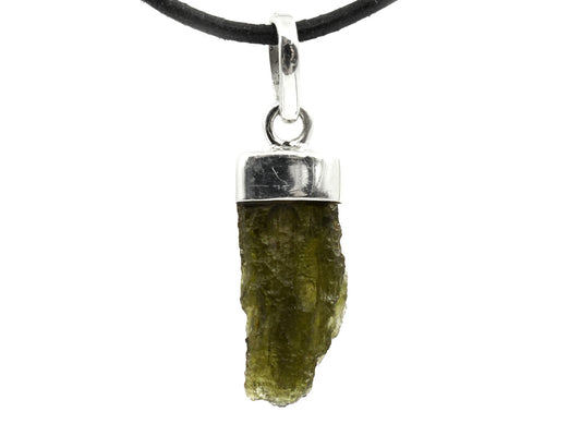 Moldavite - Pendentif argent 925