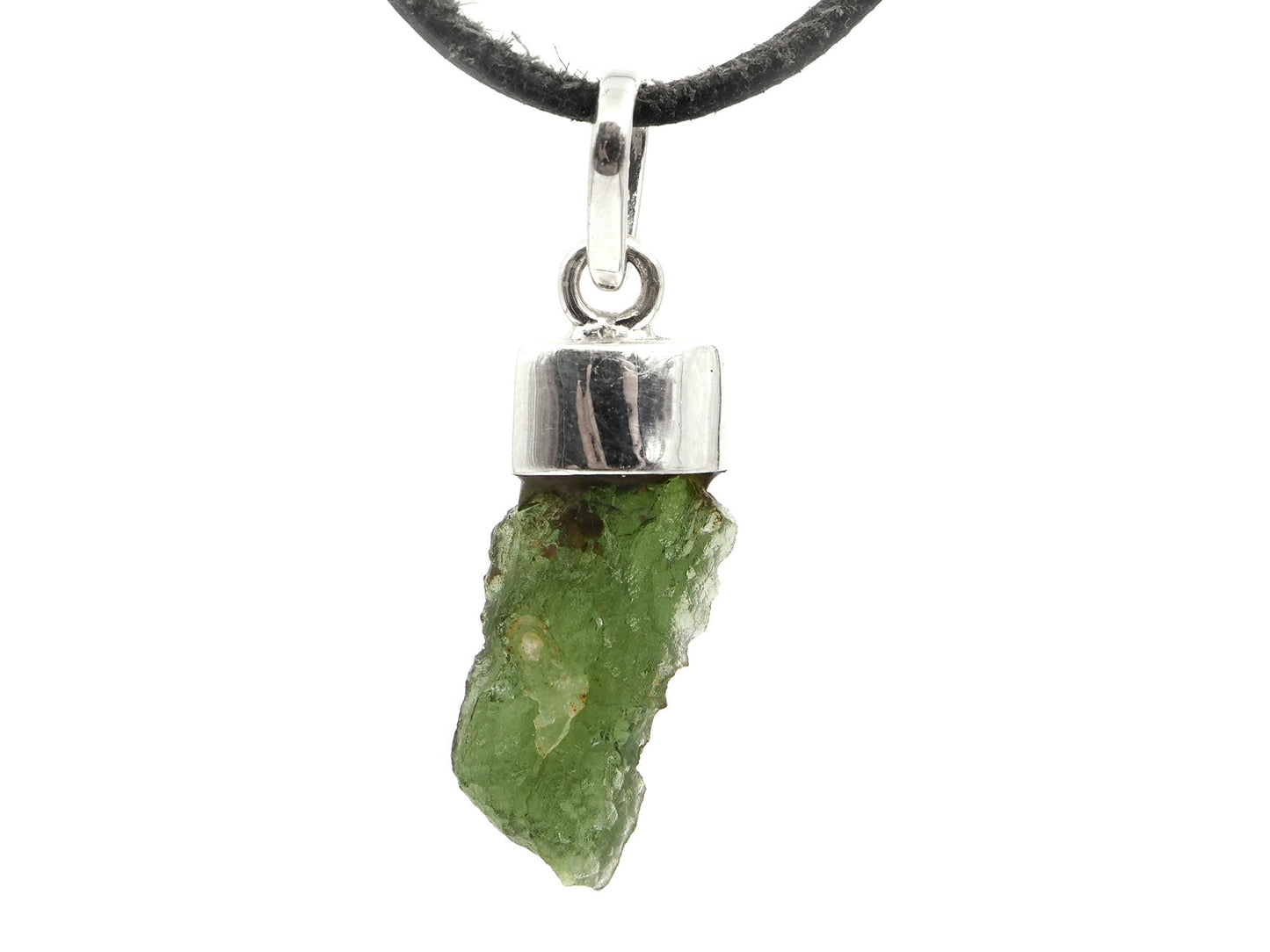 Moldavite - Pendentif argent 925