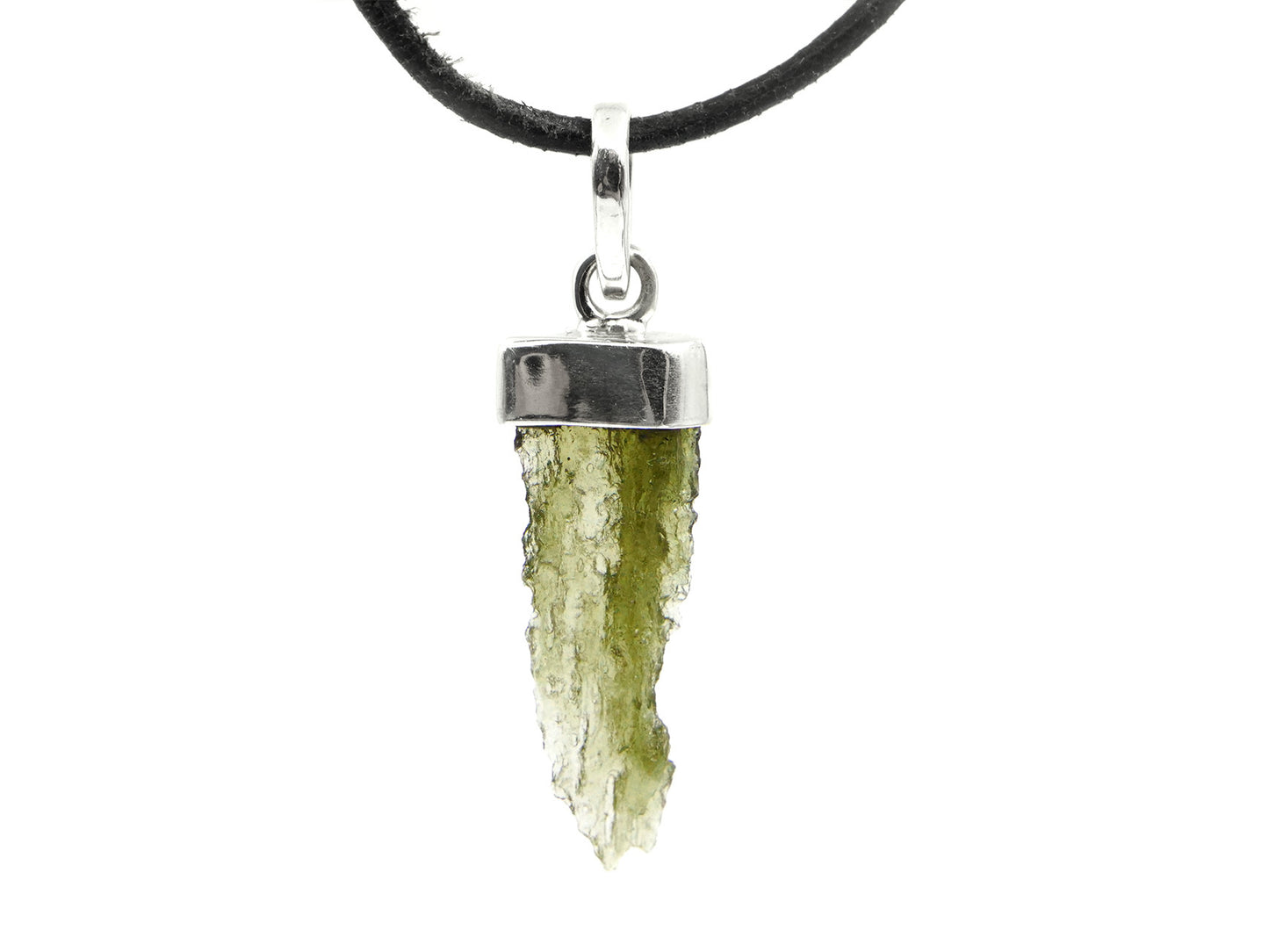 Moldavite - Pendentif argent 925