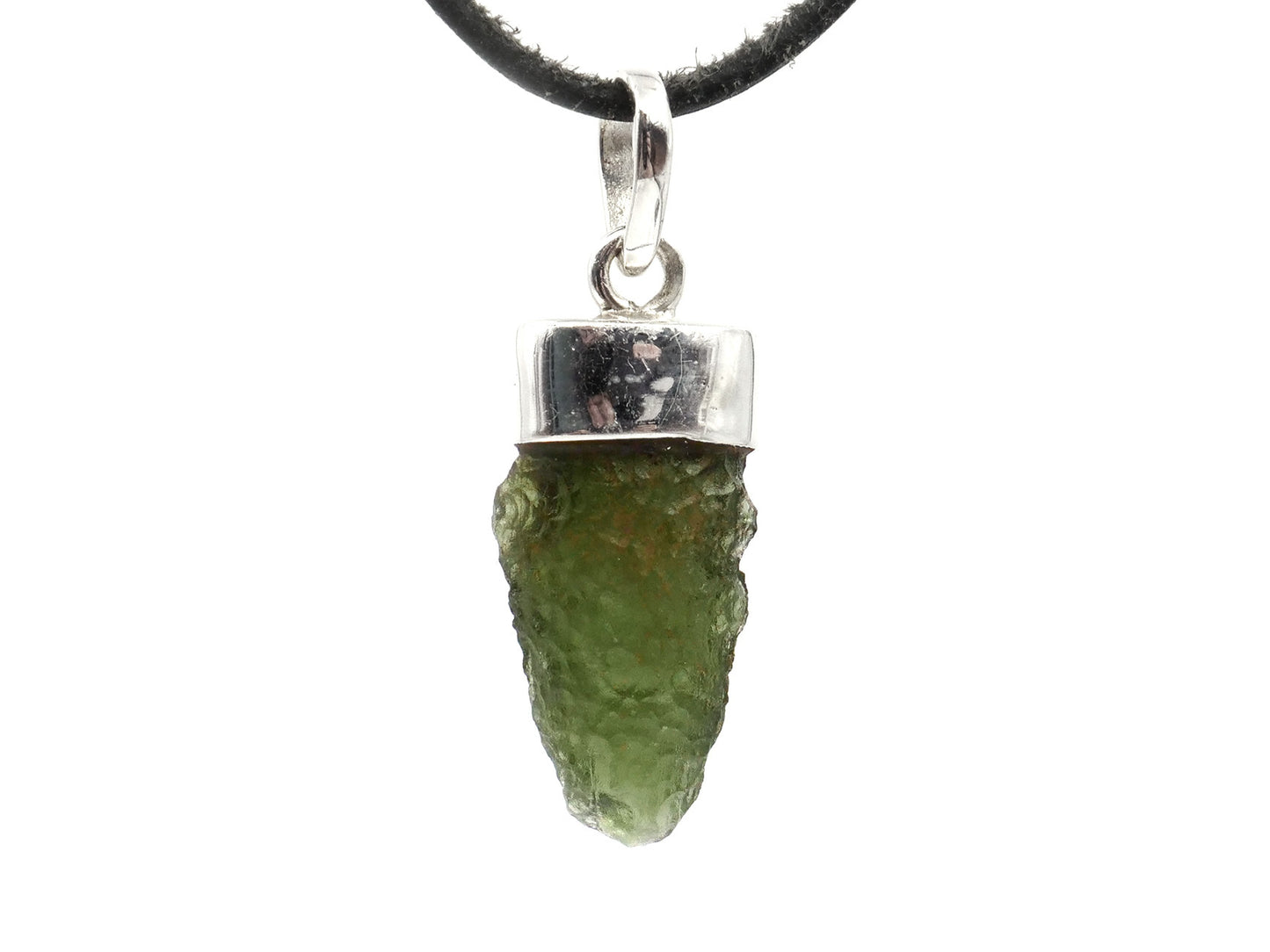 Moldavite - Pendentif argent 925