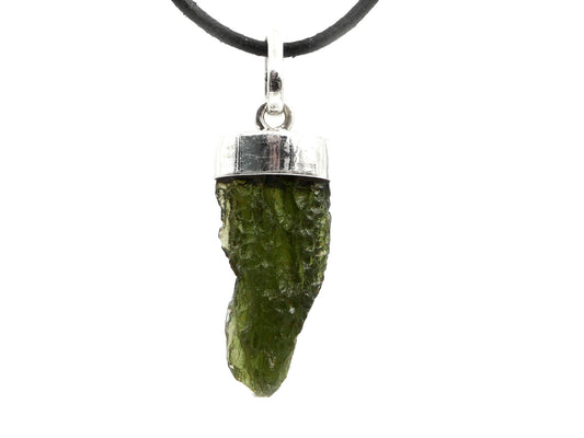 Moldavite - Pendentif argent 925
