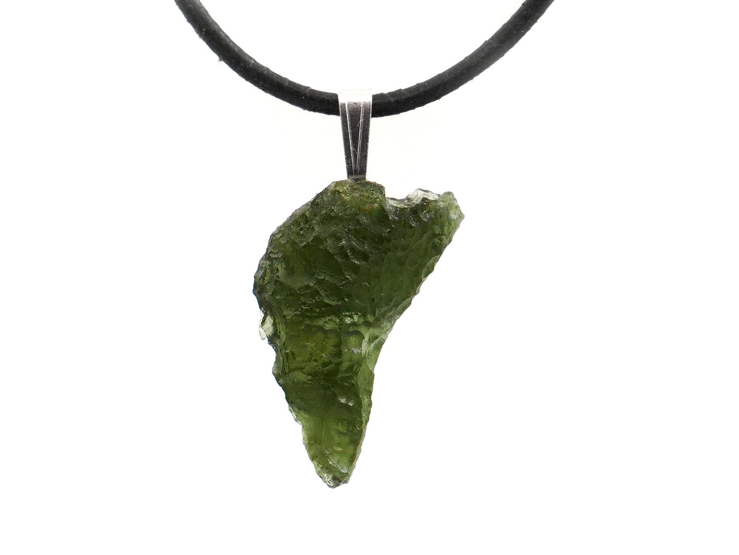 Moldavite - Pendentif argent 925