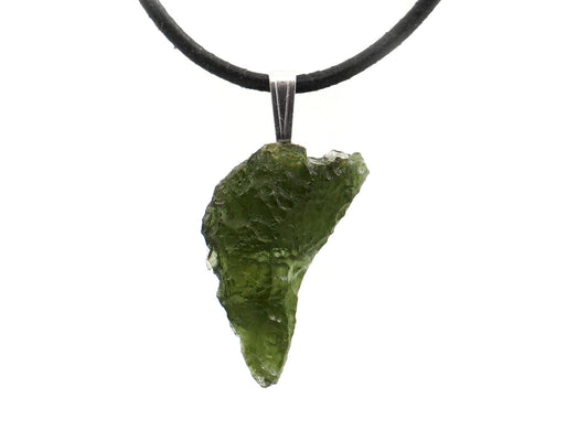 Moldavite - Pendentif argent 925