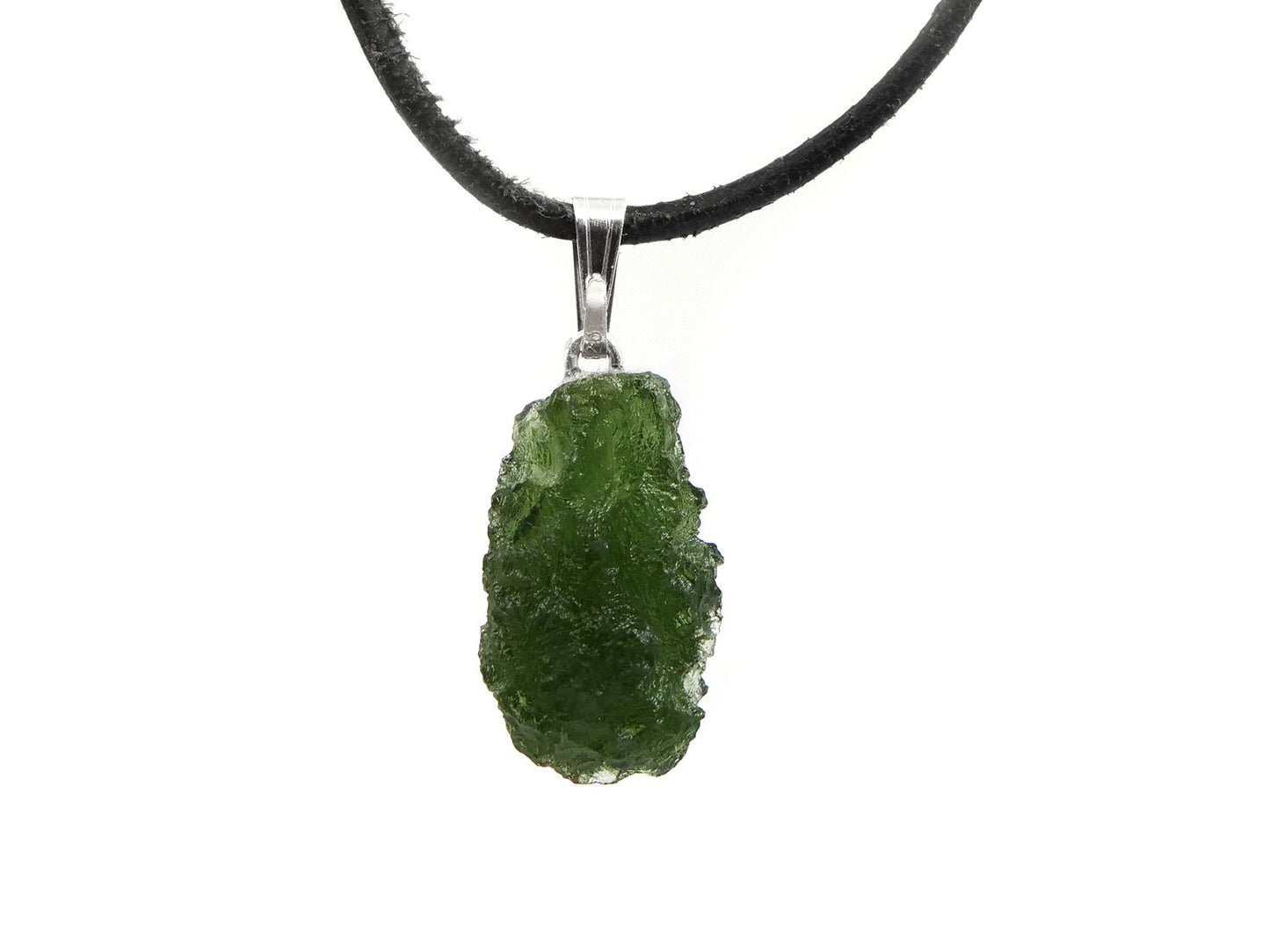 Moldavite - Pendentif argent 925