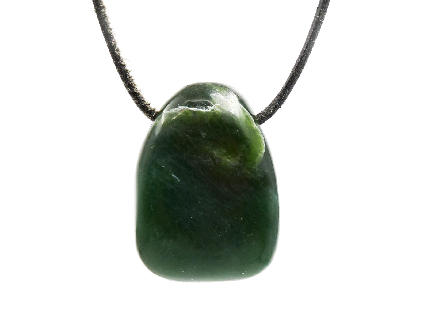 Jade (nephrite) - Pendentif pierre percée