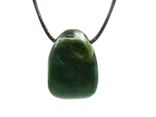Jade (nephrite) - Pendentif pierre percée