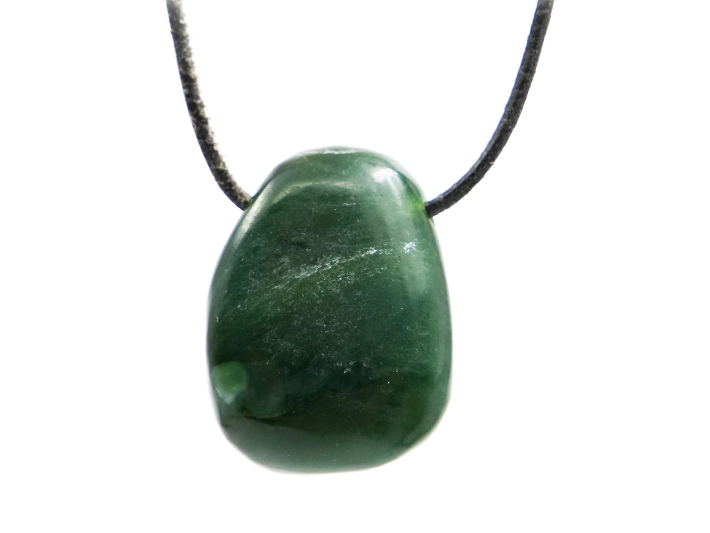 Jade (nephrite) - Pendentif pierre percée