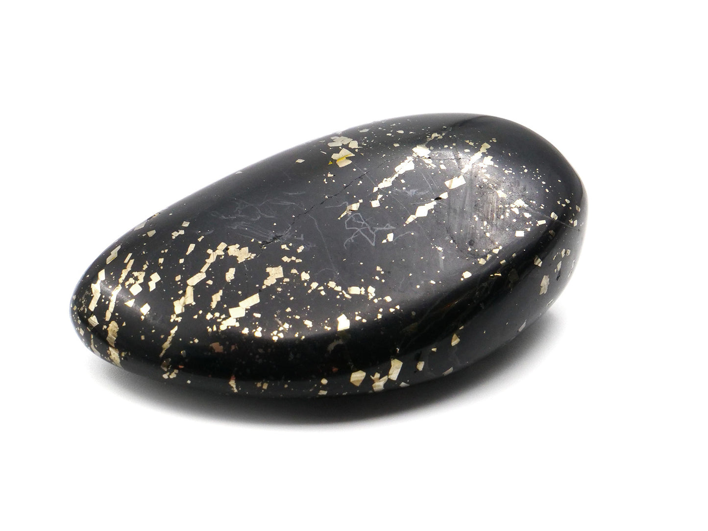 Ardoise à pyrite suisse - Pierre roulée