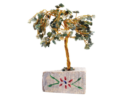 Agate mousse - Arbre à gemme 160 pierres