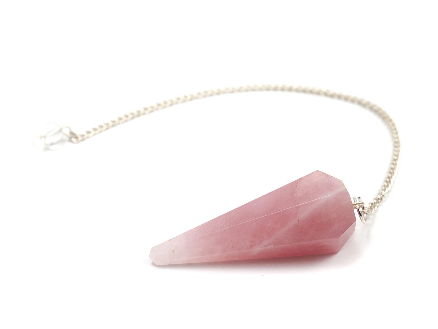 Quartz rose - Pendule en pierre fine