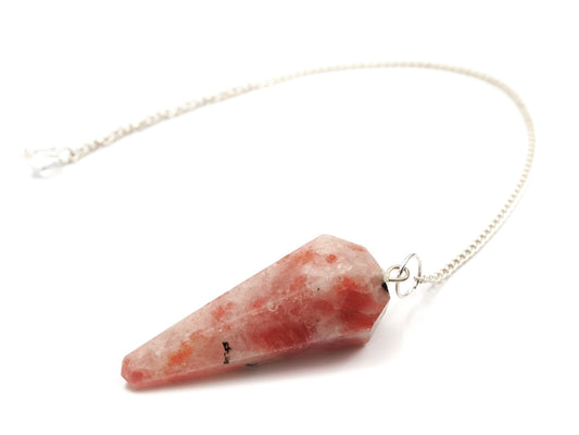 Pierre de soleil - Pendule en pierre fine