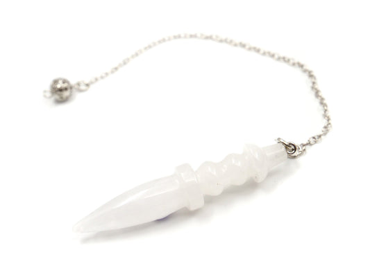 Cristal de roche - Pendule égyptien en pierre fine