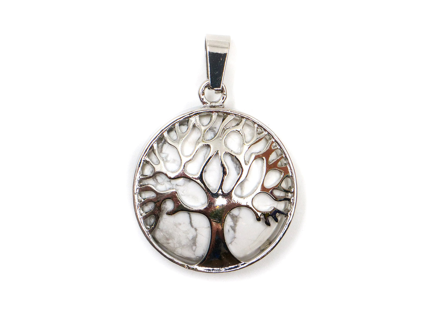 Magnésite - Pendentif arbre de vie