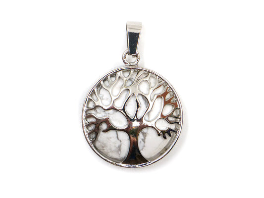 Magnésite - Pendentif arbre de vie